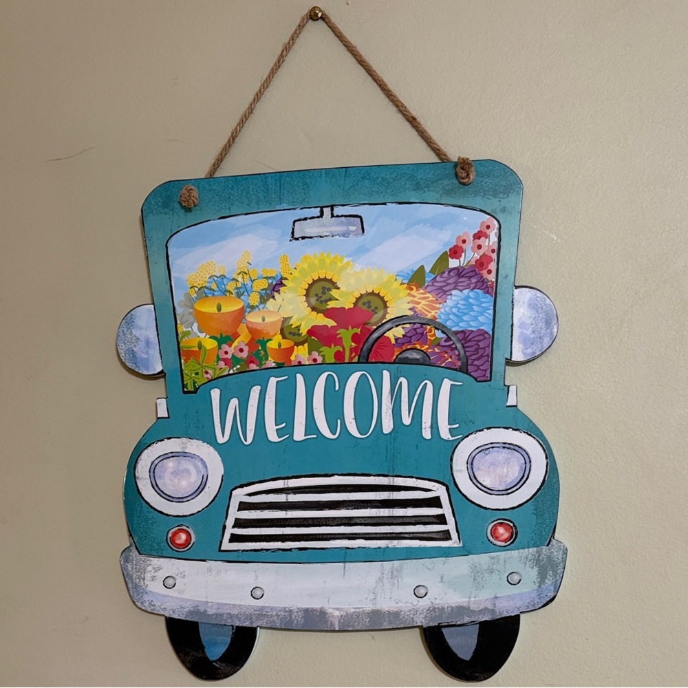 Welcome Bus Wall Art, Large